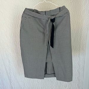 White House Black Market gingham skirt